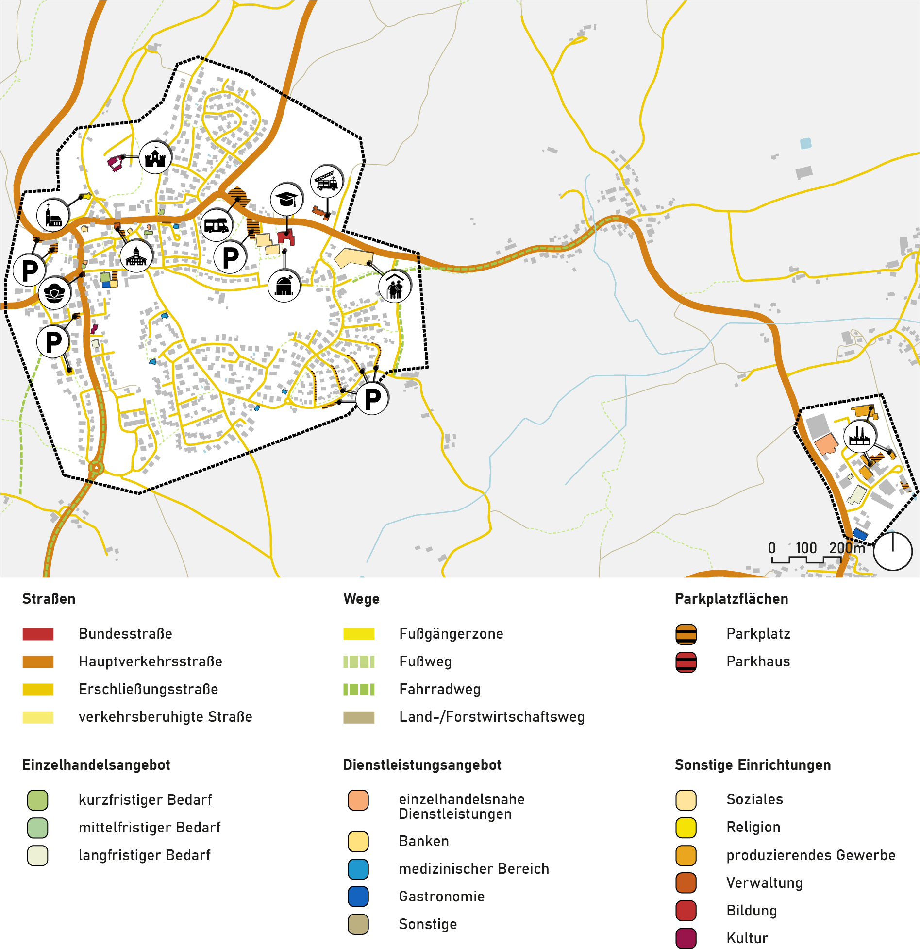 Waldburg ist über Landstraßen an die umliegenden Städte und Nachbargemeinden angebunden. Viele Arbeitsplätze, Ausbildungsstätten und Einkaufsmöglichkeiten liegen außerhalb. Daher werden viele Wege mit dem Auto zurückgelegt, sodass sich der Verkehr auf den Pendlerstrecken während der Stoßzeiten oft staut.